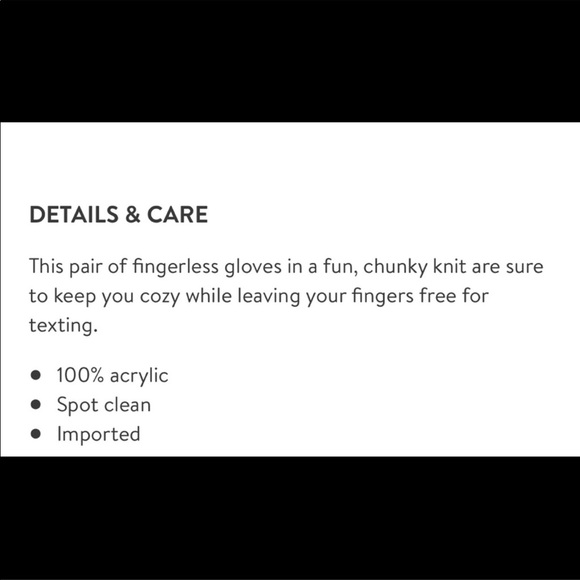 Free People fingerless gloves - Picture 4 of 4